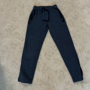 RBX Mens Small dark grey jogger sweatpants zip up flare comfy loungewear